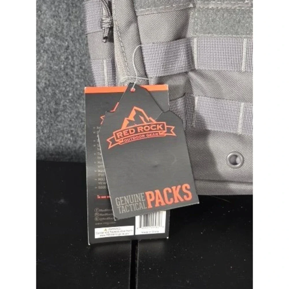 Red Rock Outdoor Gear Rover Sling Pack Gray Tactical MOLLE CCW Bag Hiking Travel